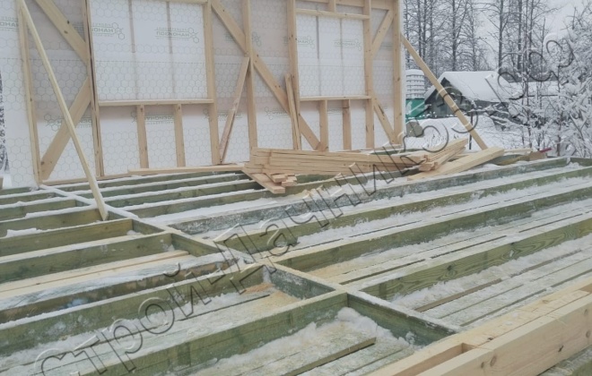 3 Каркасно-щитовой дом 8х6м, 48 М², Ленинградская область, Выборгский район, Святогорское сельское поселение (7)